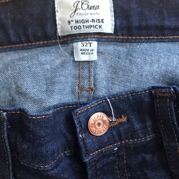 COPY - J Crew 9” high rise toothpick classic wash… - Picture 3 of 4